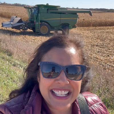Vineeta rides the combine!