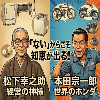 【#893】「ない」からこそ知恵が出る!松下幸之助・本田宗一郎に学ぶ、欠乏を武器に変える逆転の思考法 【#893】「ない」からこそ知恵が出る!松下幸之助・本田宗一郎に学ぶ、欠乏を武器に変える逆転の思考法