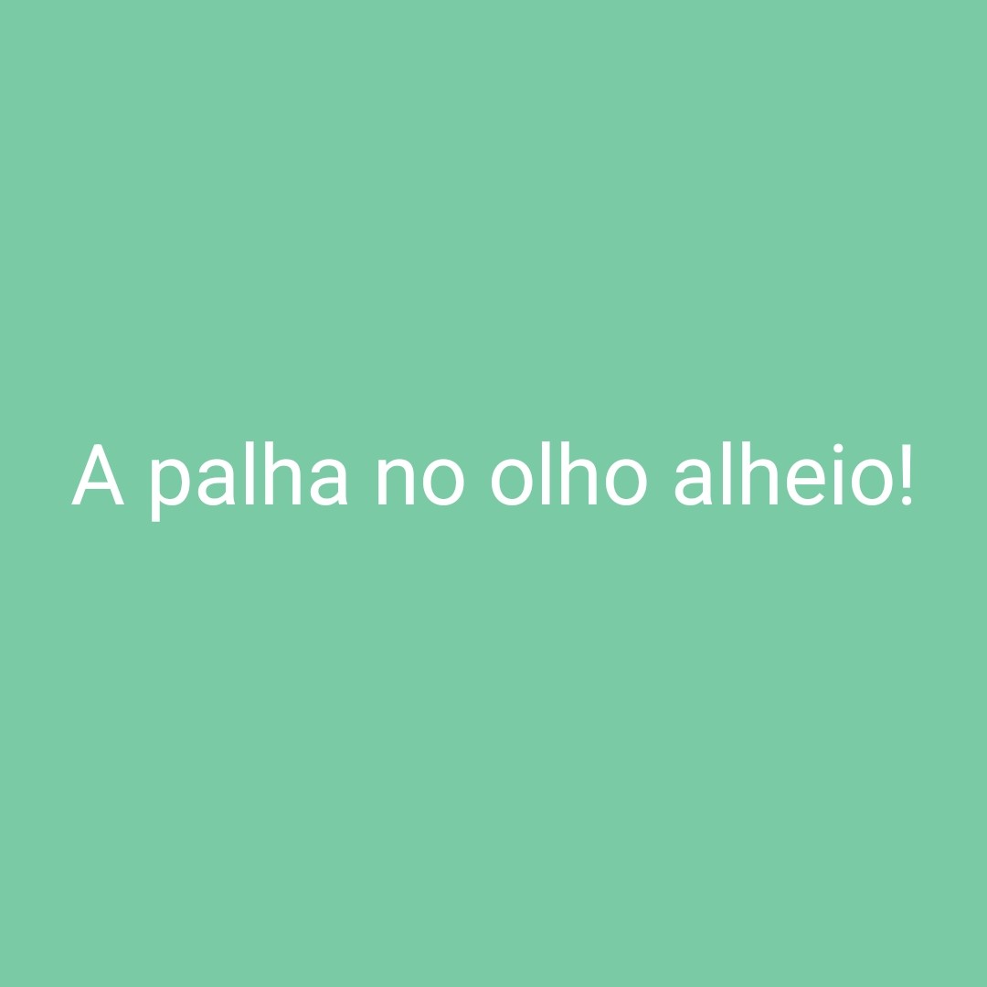 A palha no olho alheio episode artwork