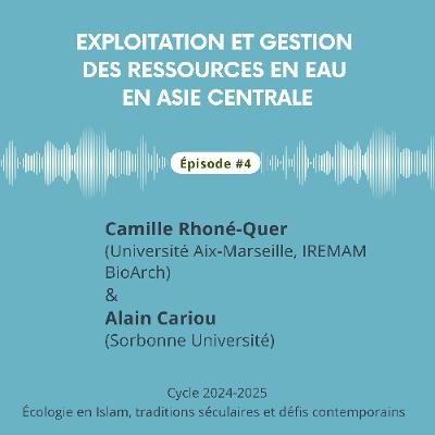 Exploitation et gestion des ressources en eau en Asie centrale / C. Rhoné-Quer et A. Cariou