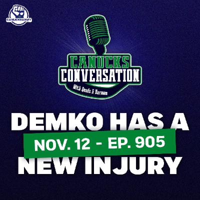 Nov. 12: Thatcher Demko has a new injury ft. Jeff Paterson (ep. 905) Nov. 12: Thatcher Demko has a new injury ft. Jeff Paterson (ep. 905)