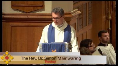 The First Sunday of Advent - December 3, 2023 - The Rev. Dr. Simon Mainwaring The First Sunday of Advent - December 3, 2023 - The Rev. Dr. Simon Mainwaring