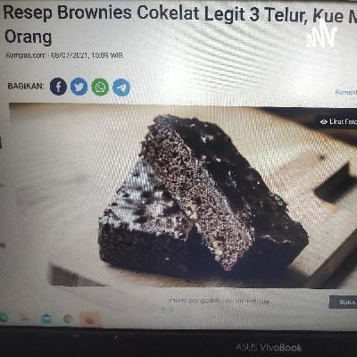 Resep brownies coklat legit 3 telur Resep brownies coklat legit 3 telur