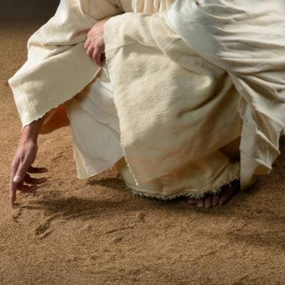 Bible Study: “He who is without sin among you, let him throw a stone at her first.” John 7:40—8:11 Bible Study: “He who is without sin among you, let him throw a stone at her first.” John 7:40—8:11