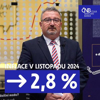 Inflace se v listopadu nezměnila a zůstává v tolerančním pásmu 2% cíle ČNB