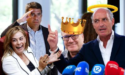 El Gabinete de Crisis de SM Juan Carlos I de Manuel: «¡Sonia Castedo le arrea sin compasión a Mazón y a Barcala!»