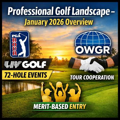 #466 Professional Golf Landscape – January 2026 Overview