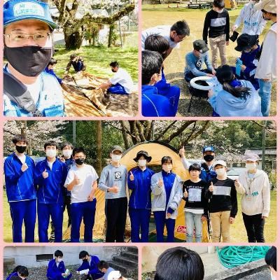 4月21日OA 旧平野小学校 お花見防災キャンプに突撃！
