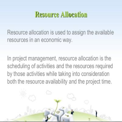 Create A Realistic Project Schedule - Allocate Activity Resources !