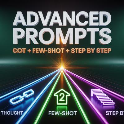 Claude AI קורס שיעור 6: טכניקות פרומפט מתקדמות Chain of Thought, Few-Shot, Step-by-Step