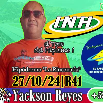 Yackson Reyes "El Toro del Hipismo" | #LaRinconada 27/10/24 | R41 | Fijos Marcas5y6 #adelantados 🏇🏆