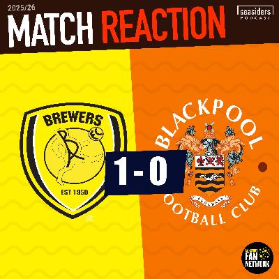 Burton 1 - Blackpool 0 : REACTION