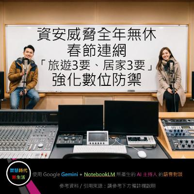 EP.282 [ Podcast ] 資安威脅全年無休，春節連網「旅遊3要、居家3要」強化數位防禦