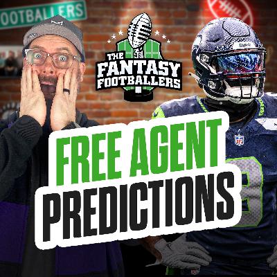 Free Agent Predictions + Monty Trade, Combine Takeaways - Fantasy Football Podcast for 3/3