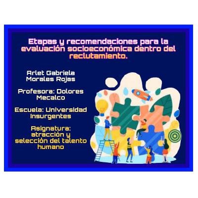 Etapas y recomendaciones para la evaluación socioeconómica dentro del reclutamiento.