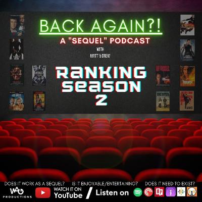 RANKING SEASON 2 (Action Sequels)
