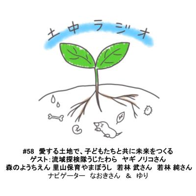 土中ラジオ#58　愛する土地で、子どもたちと共に未来をつくる　ゲスト：ヤギ ノリコさん、若林 武さん、若林 純さん