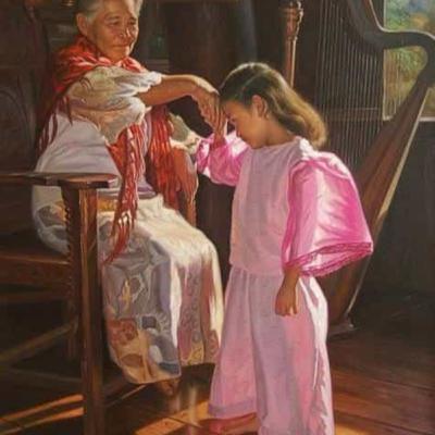 Mano or pagmamano - an “honoring gesture” in Filipino culture