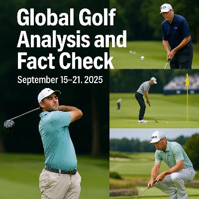 #354 Global Golf Analysis and Fact Check – September 15–21, 2025