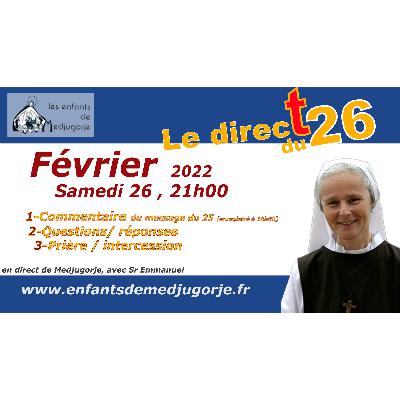 25 Février 2022 Message de Marie à Medjugorje 25 Février 2022 Message de Marie à Medjugorje