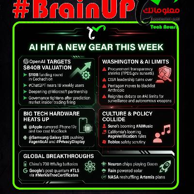 #BrainUp كبر دماغك اخبار التكنولوجيا اليوم 28 فبراير 2026