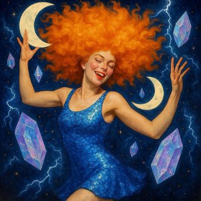 Björk's Biophilia, Moon, Thunderbolt, Crystalline, Cosmogony, and Dark Matter