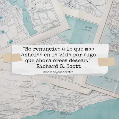 "No arriesgues lo que mas anhelas en la vida por algo que ahora crees desear"~ 28