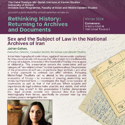 Jairan Gahan: Sex and the Subject of Law in the National Archives of Iran