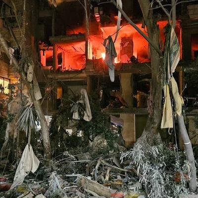 Conflict spreads to Lebanon with Israel and Hezbollah exchanging heavy fire
