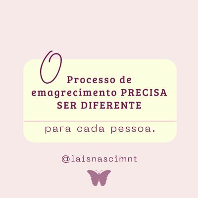 #2- O processo de emagrecimento precisa ser diferente para cada pessoa!