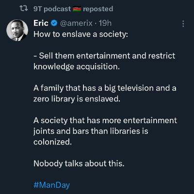 Enslaving a society🤔