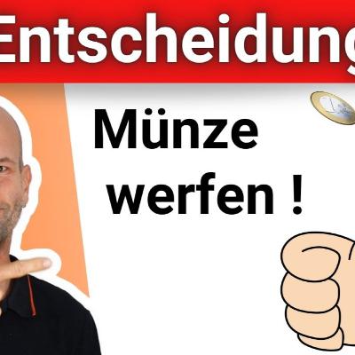 Die Qual der Wahl zwischen zwei Job-Angeboten ↔️ die Münze kann helfen, bevor sie gefallen ist