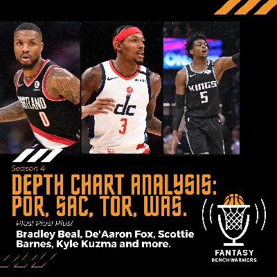 S04E14 - Depth Chart Analysis: Portland Trailblazers, Sacramento Kings, Toronto Raptors & Washington Wizards