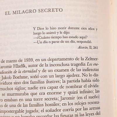 Um certo milagre secreto (Jorge Luis Borges e “O Outro Lado”)