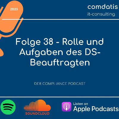 Folge 38 - Rolle und Aufgaben des Datenschutzbeauftragten Teil I