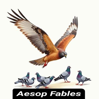 The Hawk, The Kite, and The Pigeons - Aesop Fables Kids Story Short Stories for Children and Adults The Hawk, The Kite, and The Pigeons - Aesop Fables Kids Story Short Stories for Children and Adults