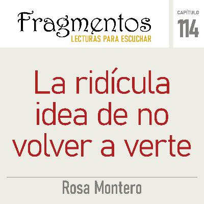 La ridícula idea de no volver a verte - Rosa Montero
