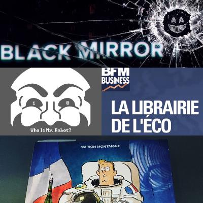 Dans la Combi de MR.ROBOT, avec un Miroir Noir et des Livres Eco