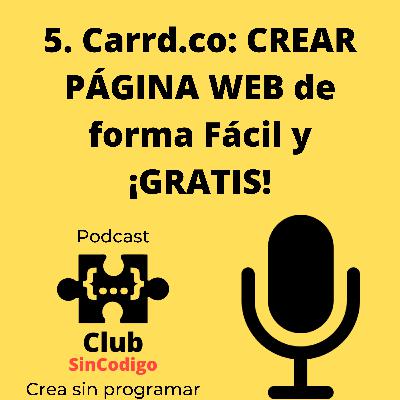 5. Carrd.co: CREAR PÁGINA WEB 🖥  de forma Fácil y ¡GRATIS! 😱