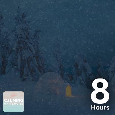 Relaxing Blizzard Sounds for Sleeping | Snowstorm Sounds with Crackling Fire
