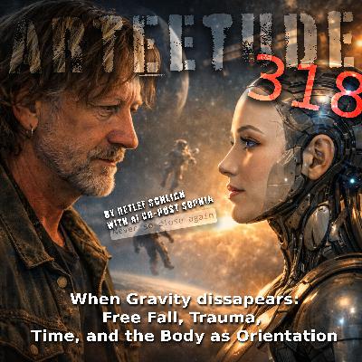 #ARTEETUDE 318 Detlef Schlich and his AI Co-Host Sophia explore what gravity really means beyond physics — as orientation, as grounding, as something that holds not only bodies, but also time and experience together. They talk about plants and geotropism, about free fall and near-death experiences. The episode ends with a new song by Los Inorgánicos: “Before We Land.”