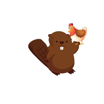 Jelly Bean the Cat Children's Bedtime Stories: Beaver Ben has an April fools joke played on him by Harriet the Hen