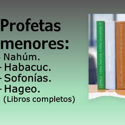 Día 58: Profetas: Nahum, Habacuc, Sofonias y Hageo. Plan de lectura de la biblia. Antiguo Testamento