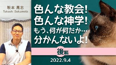 (後編) 色んな教会！色んな神学！もう、何が何だか・・・分かんないよ！ (坂本高志)