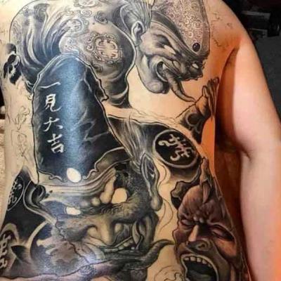 Hình xăm Hắc Bạch Vô Thường có ý nghĩa gì?