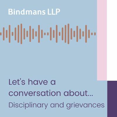 Let's have a conversation about... disciplinary and grievances Let's have a conversation about... disciplinary and grievances