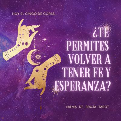 Hoy seguimos con esta energía tan emocional con el 5 de copas...
