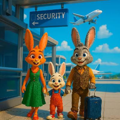 Petit Lapin prend l'avion