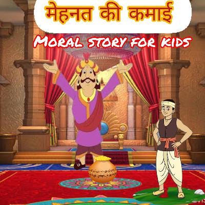 मेहनत की कमाई | Reward of hard work | Wonderful Moral Hindi Story of a king and his Country's man .