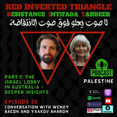 Deeper insight into the Israel lobby in Australia - Part 2 of the conversation with Wendy Bacon and Yaakov Aharon